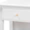 Baxton Studio Naomi and Transitional White Finished Wood 1-Drawer Bedroom Nightstand 168-10822 - alternate 7
